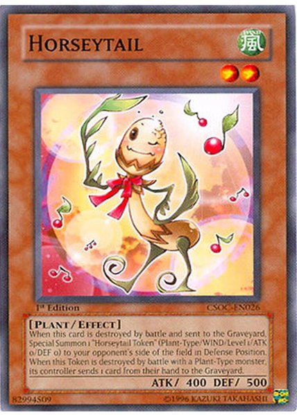 Horseytail trading card from Crossroads of Chaos Horseytail - Crossroads of Chaos YuGiOh trading card