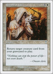 Breath of Life - 7th Edition (7ED) #4 - Uncommon Magic: The Gathering Trading Card