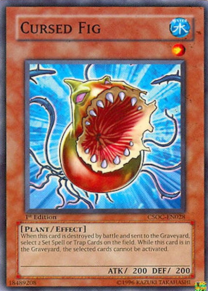 Cursed Fig trading card from Crossroads of Chaos Cursed Fig - Crossroads of Chaos YuGiOh trading card