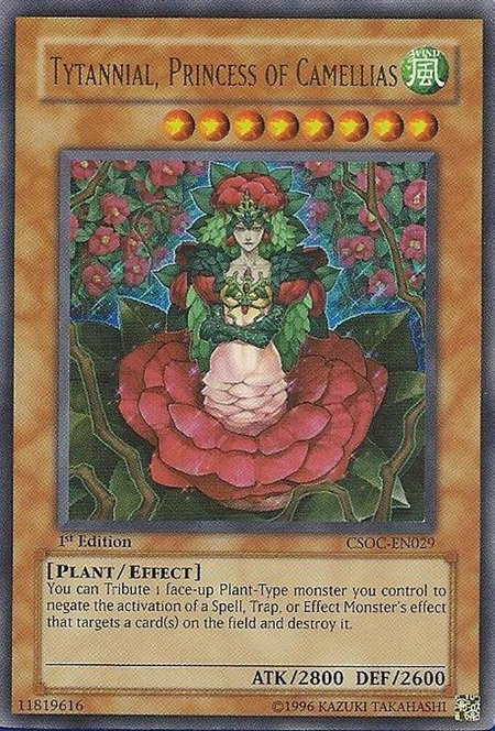 Tytannial, Princess of Camellias trading card from Crossroads of Chaos Tytannial, Princess of Camellias - Crossroads of Chaos YuGiOh trading card