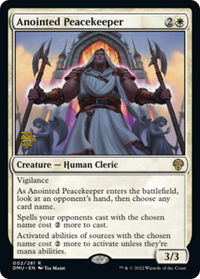 Anointed Peacekeeper - Prerelease Cards (PRE) #2s - Rare Magic: The Gathering Trading Card