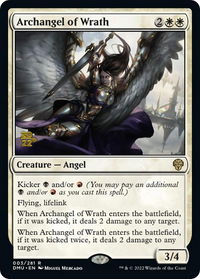 Archangel of Wrath - Prerelease Cards (PRE) #3s - Rare Magic: The Gathering Trading Card