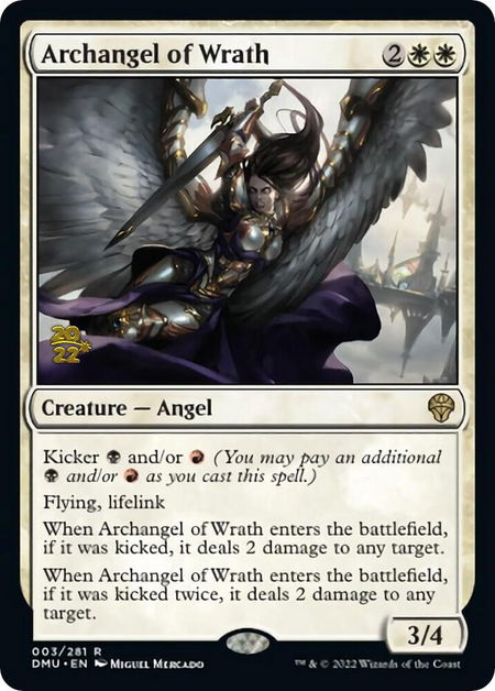 Archangel of Wrath - Prerelease Cards Magic: The Gathering trading card