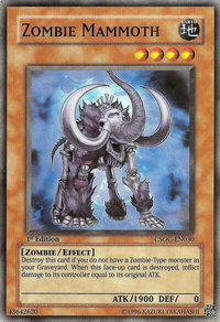 Zombie Mammoth - Crossroads of Chaos (CSOC) #CSOC-EN030 - Common / Short Print YuGiOh Trading Card