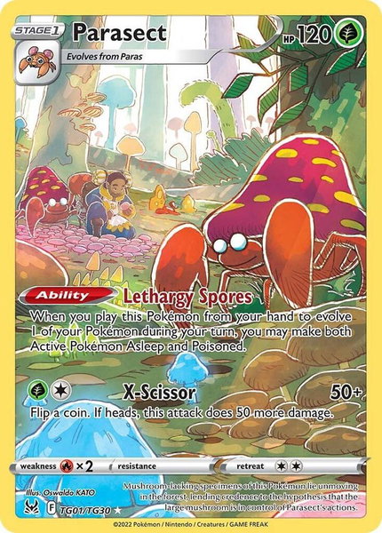 Parasect - SWSH11: Lost Origin Trainer Gallery Pokémon trading card