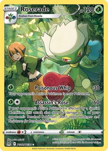 Roserade - SWSH11: Lost Origin Trainer Gallery (SWSH11: TG) #TG02/TG30 - Ultra Rare Pokémon Trading Card