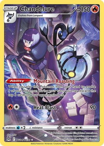 Chandelure - SWSH11: Lost Origin Trainer Gallery (SWSH11: TG) #TG04/TG30 - Ultra Rare Pokémon Trading Card