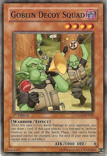 Goblin Decoy Squad trading card from Crossroads of Chaos Goblin Decoy Squad - Crossroads of Chaos YuGiOh trading card