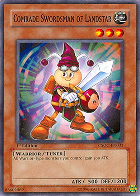 Comrade Swordsman of Landstar trading card from Crossroads of Chaos Comrade Swordsman of Landstar - Crossroads of Chaos YuGiOh trading card