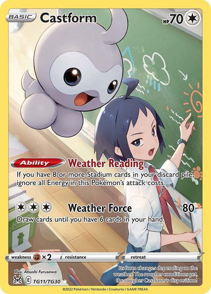 Castform - SWSH11: Lost Origin Trainer Gallery Pokémon trading card