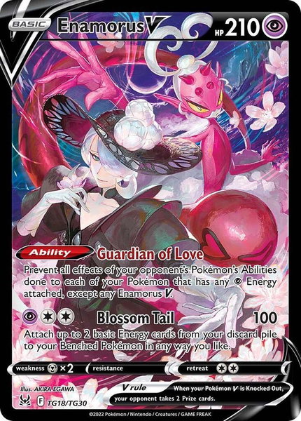 Enamorus V - SWSH11: Lost Origin Trainer Gallery Pokémon trading card