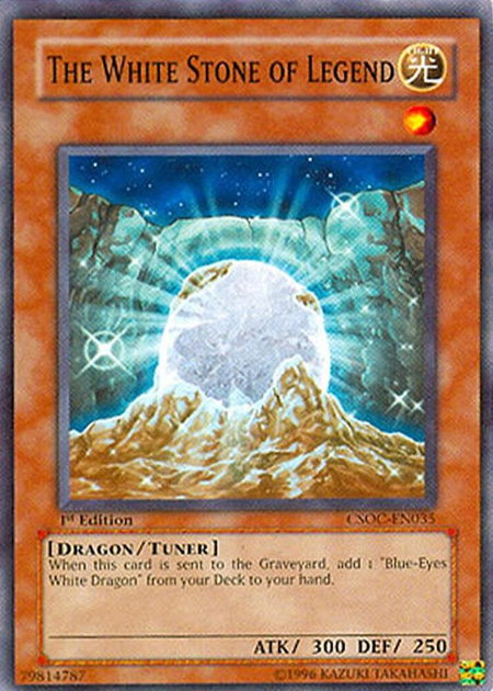 The White Stone of Legend - Crossroads of Chaos YuGiOh trading card