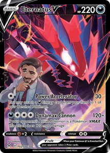 Eternatus V - SWSH11: Lost Origin Trainer Gallery (SWSH11: TG) #TG21/TG30 - Ultra Rare Pokémon Trading Card