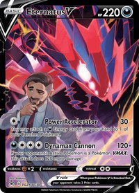 Eternatus V - SWSH11: Lost Origin Trainer Gallery (SWSH11: TG) #TG21/TG30 - Ultra Rare Pokémon Trading Card