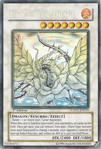 Black Rose Dragon (Ghost Rare) - Crossroads of Chaos (CSOC) #CSOC-EN039 - Ghost Rare YuGiOh Trading Card