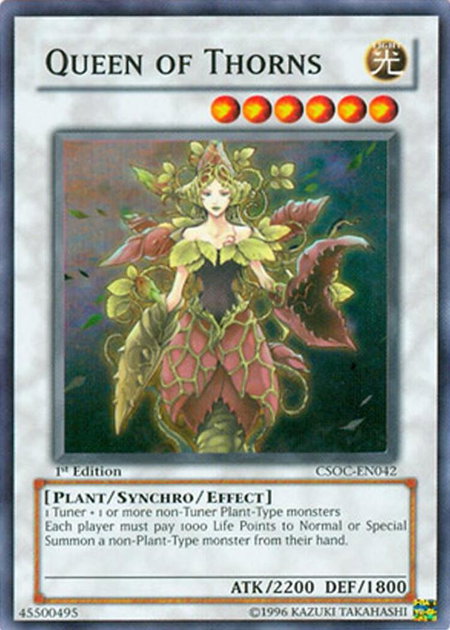 Queen of Thorns trading card from Crossroads of Chaos Queen of Thorns - Crossroads of Chaos YuGiOh trading card