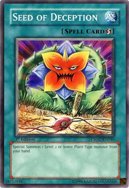 Seed of Deception - Crossroads of Chaos YuGiOh trading card