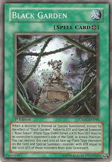 Black Garden - Crossroads of Chaos YuGiOh trading card