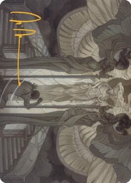 Prayer of Binding Art Card (Gold-Stamped Signature) trading card from Art Series: Dominaria United Prayer of Binding Art Card (Gold-Stamped Signature) - Art Series: Dominaria United Magic: The Gathering trading card