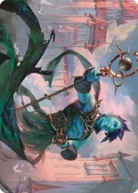 Haughty Djinn Art Card - Art Series: Dominaria United (ASDMU) #15 - Special Magic: The Gathering Trading Card