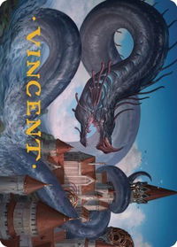 Tolarian Terror Art Card (Gold-Stamped Signature) - Art Series: Dominaria United (ASDMU) #18 - Special Magic: The Gathering Trading Card