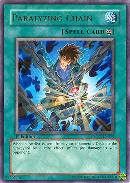 Paralyzing Chain - Crossroads of Chaos YuGiOh trading card