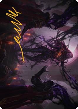 Braids, Arisen Nightmare Art Card (23/81) (Gold-Stamped Signature) trading card from Art Series: Dominaria United Braids, Arisen Nightmare Art Card (23/81) (Gold-Stamped Signature) - Art Series: Dominaria United Magic: The Gathering trading card