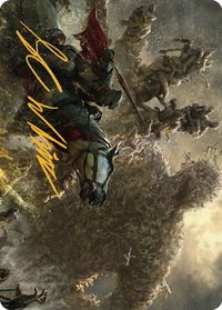 Writhing Necromass Art Card (Gold-Stamped Signature) - Art Series: Dominaria United (ASDMU) #27 - Special Magic: The Gathering Trading Card