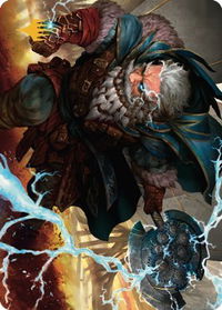 Electrostatic Infantry Art Card (Gold-Stamped Signature) - Art Series: Dominaria United (ASDMU) #30 - Special Magic: The Gathering Trading Card