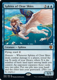 Sphinx of Clear Skies - Promo Pack: Dominaria United (PPDMU) #67p - Mythic Magic: The Gathering Trading Card