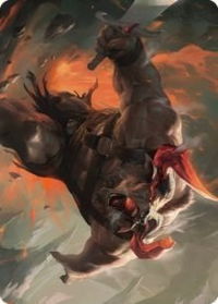 Furious Bellow Art Card - Art Series: Dominaria United (ASDMU) #31 - Special Magic: The Gathering Trading Card