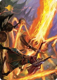 Ghitu Amplifier Art Card (Gold-Stamped Signature) - Art Series: Dominaria United (ASDMU) #32 - Special Magic: The Gathering Trading Card