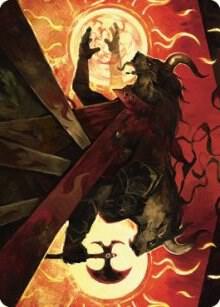 Hurloon Battle Hymn Art Card trading card from Art Series: Dominaria United Hurloon Battle Hymn Art Card - Art Series: Dominaria United Magic: The Gathering trading card