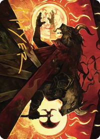 Hurloon Battle Hymn Art Card (Gold-Stamped Signature) - Art Series: Dominaria United (ASDMU) #33 - Special Magic: The Gathering Trading Card