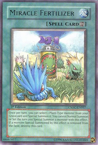 Miracle Fertilizer - Crossroads of Chaos YuGiOh trading card
