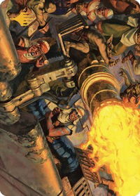 Mana Cannons Art Card (Gold-Stamped Signature) - Art Series: Dominaria United (ASDMU) #36 - Special Magic: The Gathering Trading Card