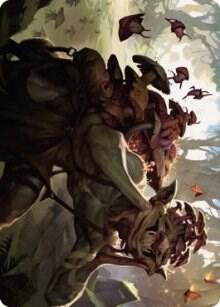 Sprouting Goblin Art Card - Art Series: Dominaria United Magic: The Gathering trading card