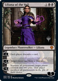 Liliana of the Veil - Promo Pack: Dominaria United (PPDMU) #97p - Mythic Magic: The Gathering Trading Card