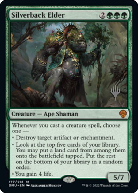 Silverback Elder trading card from Promo Pack: Dominaria United Silverback Elder - Promo Pack: Dominaria United Magic: The Gathering trading card