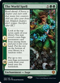 The World Spell - Promo Pack: Dominaria United (PPDMU) #189p - Mythic Magic: The Gathering Trading Card
