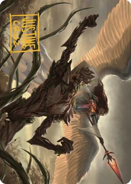 Strength of the Coalition Art Card (Gold-Stamped Signature) trading card from Art Series: Dominaria United Strength of the Coalition Art Card (Gold-Stamped Signature) - Art Series: Dominaria United Magic: The Gathering trading card