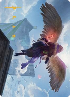 Balmor, Battlemage Captain Art Card (44/81) (Gold-Stamped Signature) trading card from Art Series: Dominaria United Balmor, Battlemage Captain Art Card (44/81) (Gold-Stamped Signature) - Art Series: Dominaria United Magic: The Gathering trading card