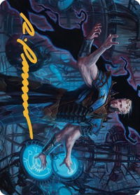 Ertai Resurrected Art Card (Gold-Stamped Signature) - Art Series: Dominaria United (ASDMU) #45 - Special Magic: The Gathering Trading Card