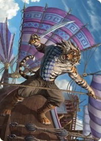 Jedit Ojanen, Mercenary Art Card - Art Series: Dominaria United (ASDMU) #48 - Special Magic: The Gathering Trading Card