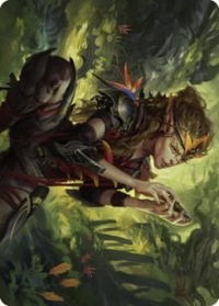 Meria, Scholar of Antiquity Art Card - Art Series: Dominaria United (ASDMU) #50 - Special Magic: The Gathering Trading Card