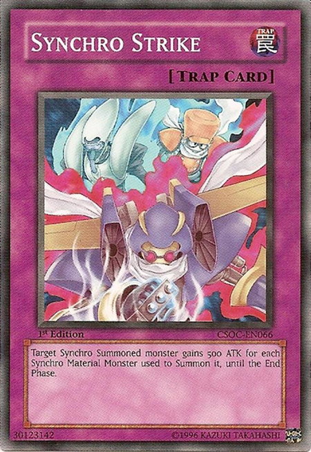 Synchro Strike trading card from Crossroads of Chaos Synchro Strike - Crossroads of Chaos YuGiOh trading card