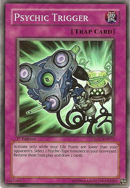 Psychic Trigger trading card from Crossroads of Chaos Psychic Trigger - Crossroads of Chaos YuGiOh trading card