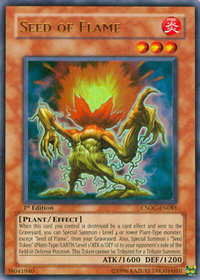 Seed of Flame - Crossroads of Chaos (CSOC) #CSOC-EN081 - Ultra Rare YuGiOh Trading Card