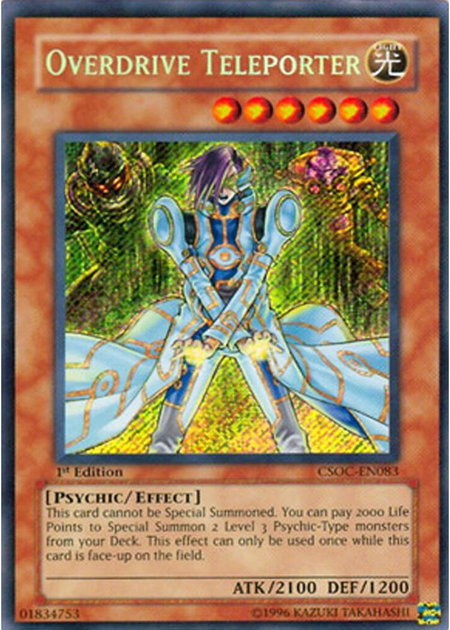 Overdrive Teleporter - Crossroads of Chaos YuGiOh trading card