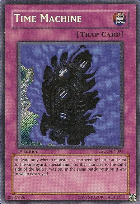 Time Machine trading card from Crossroads of Chaos Time Machine - Crossroads of Chaos YuGiOh trading card